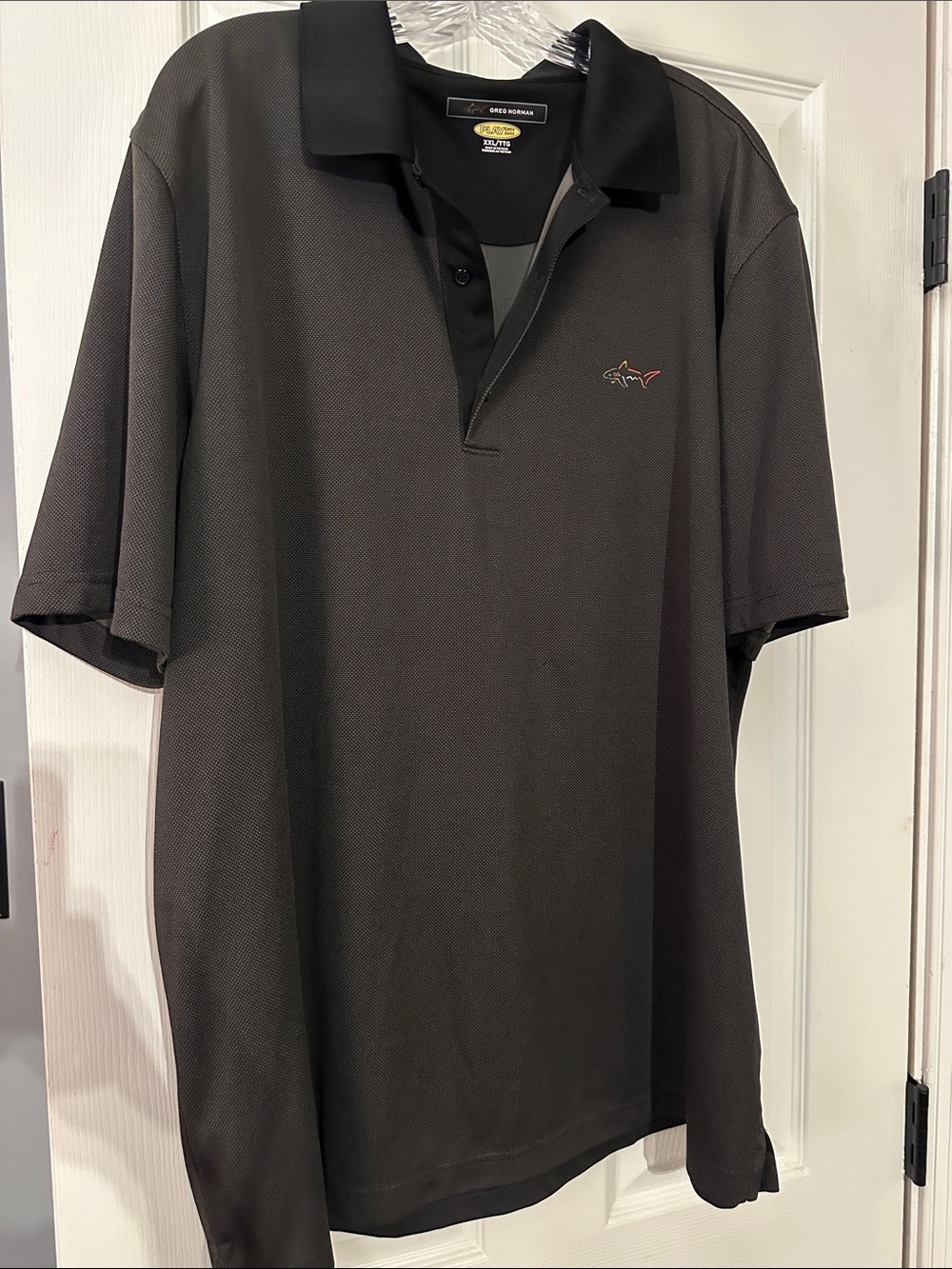Greg Norman Play Dry Black Short-Sleeve Polo XXL